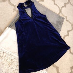 Sleeveless Dress with High Neckline